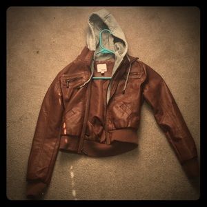 Cute faux leather jacket